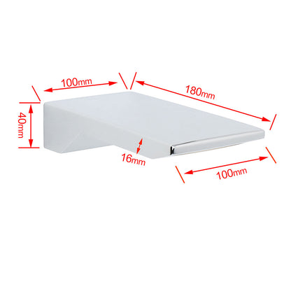 Chrome Square Shower Bath Tub Filler Waterfall Spout Faucet Outlet 1/2 Inch End - Image 2