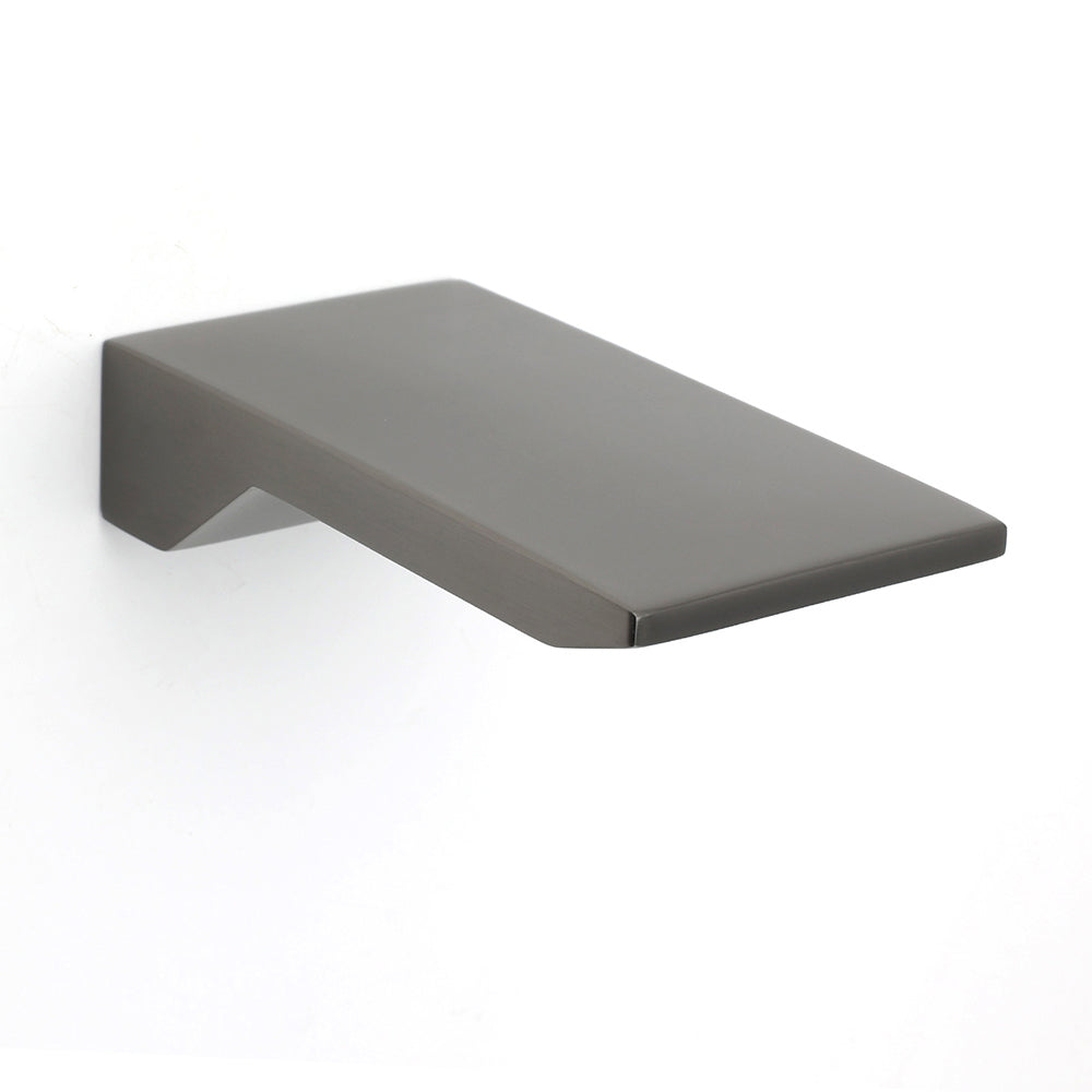 Gun Metal Grey Square Stainless Steel Bathtub Flat Spout Waterfall Filler Outlet - Image 3
