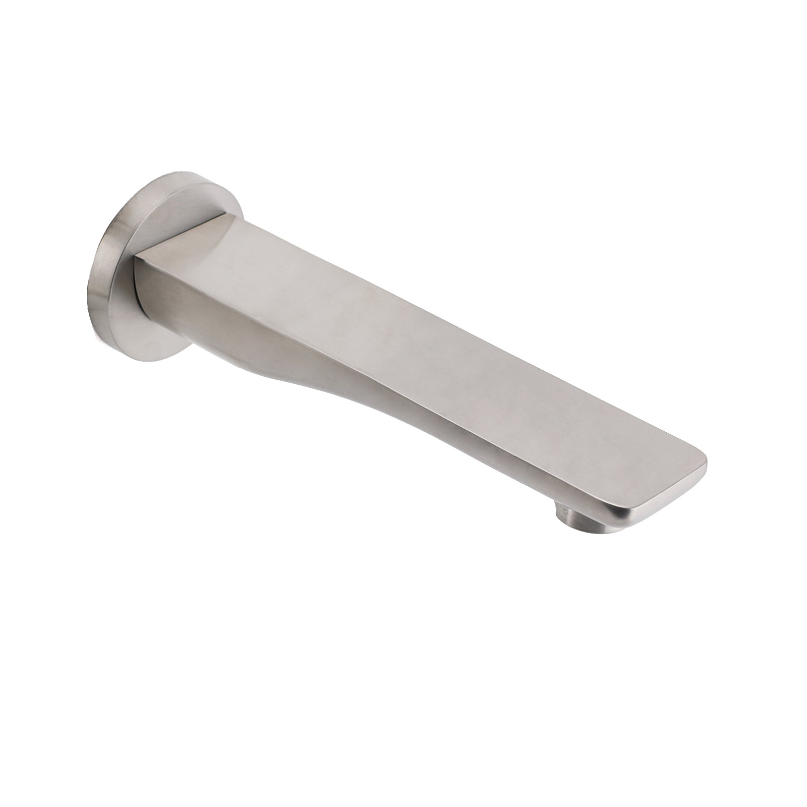 Brushed Nickel Round Bathtub Bubble Outlet Wall Mounted Spout Stainless Steel - Image 3