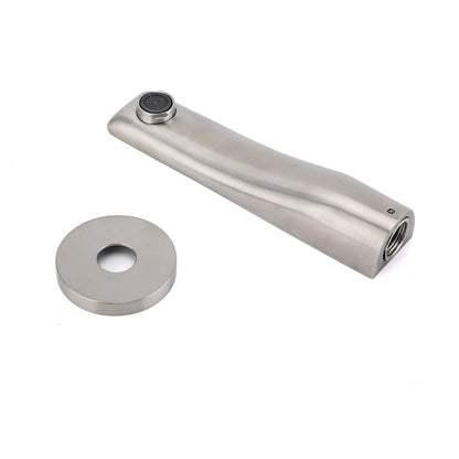 Brushed Nickel Round Bathtub Bubble Outlet Wall Mounted Spout Stainless Steel - Image 6