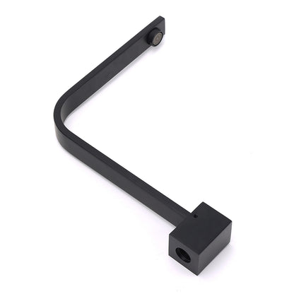 Black Gooseneck Arm High Rise Wall Mounted Bathtub Square Spout Water Outlet - Image 5