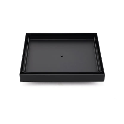 Watermark Matt Black Large 200mm Tile Insert Floor Drain Shower Grate 80mm Waste