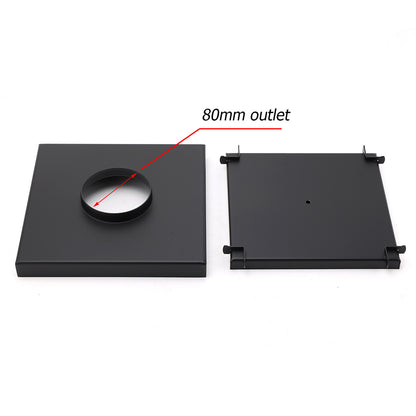 Watermark Matt Black Large 200mm Tile Insert Floor Drain Shower Grate 80mm Waste - Image 4
