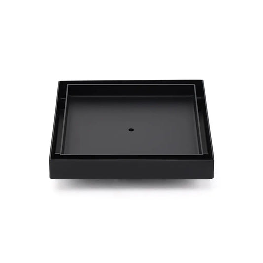 Watermark Black 150x150mm Tile Insert Floor Drain Shower Grate 80mm Waste Outlet