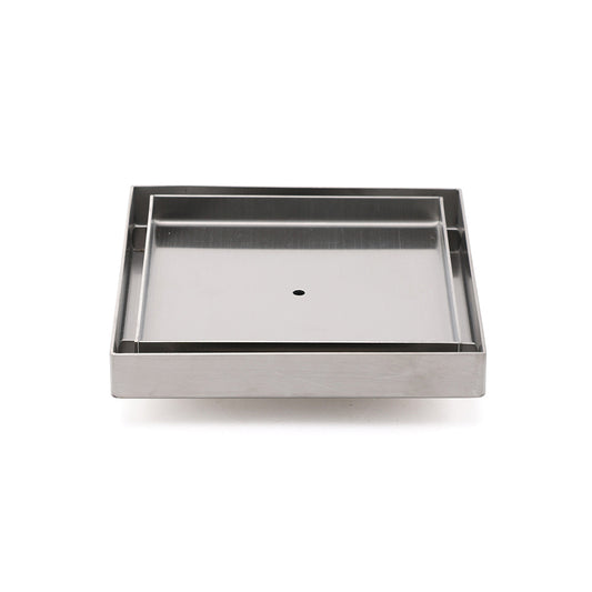 Square 150x150mm Tile Insert Floor Drain 80mm Waste Stainless Steel Shower Grate