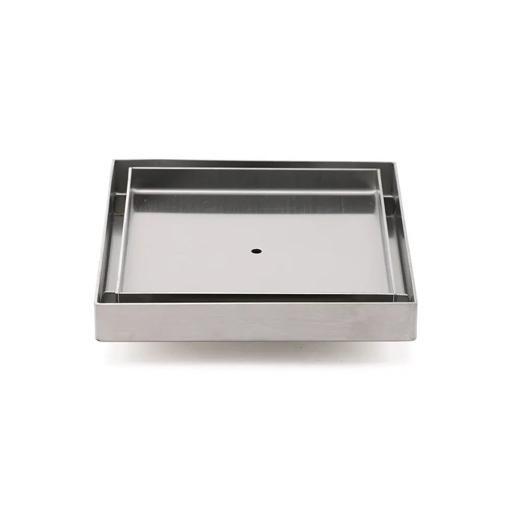 Square 150x150mm Tile Insert Floor Drain 80mm Waste Stainless Steel Shower Grate