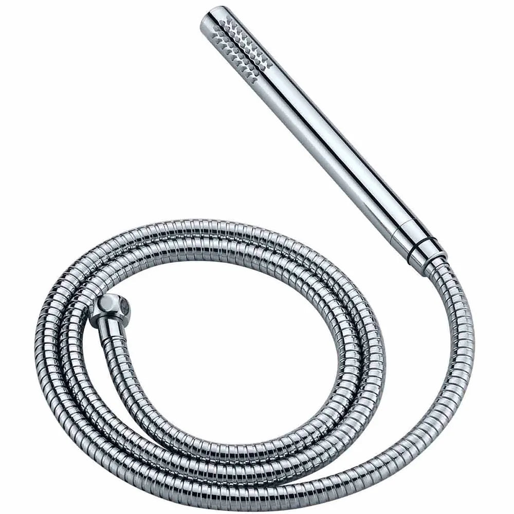 WELS Chrome 10" Round Rain Handheld Twin Shower Head Arm Sliding Rail Arm Double Taps Control - Image 7