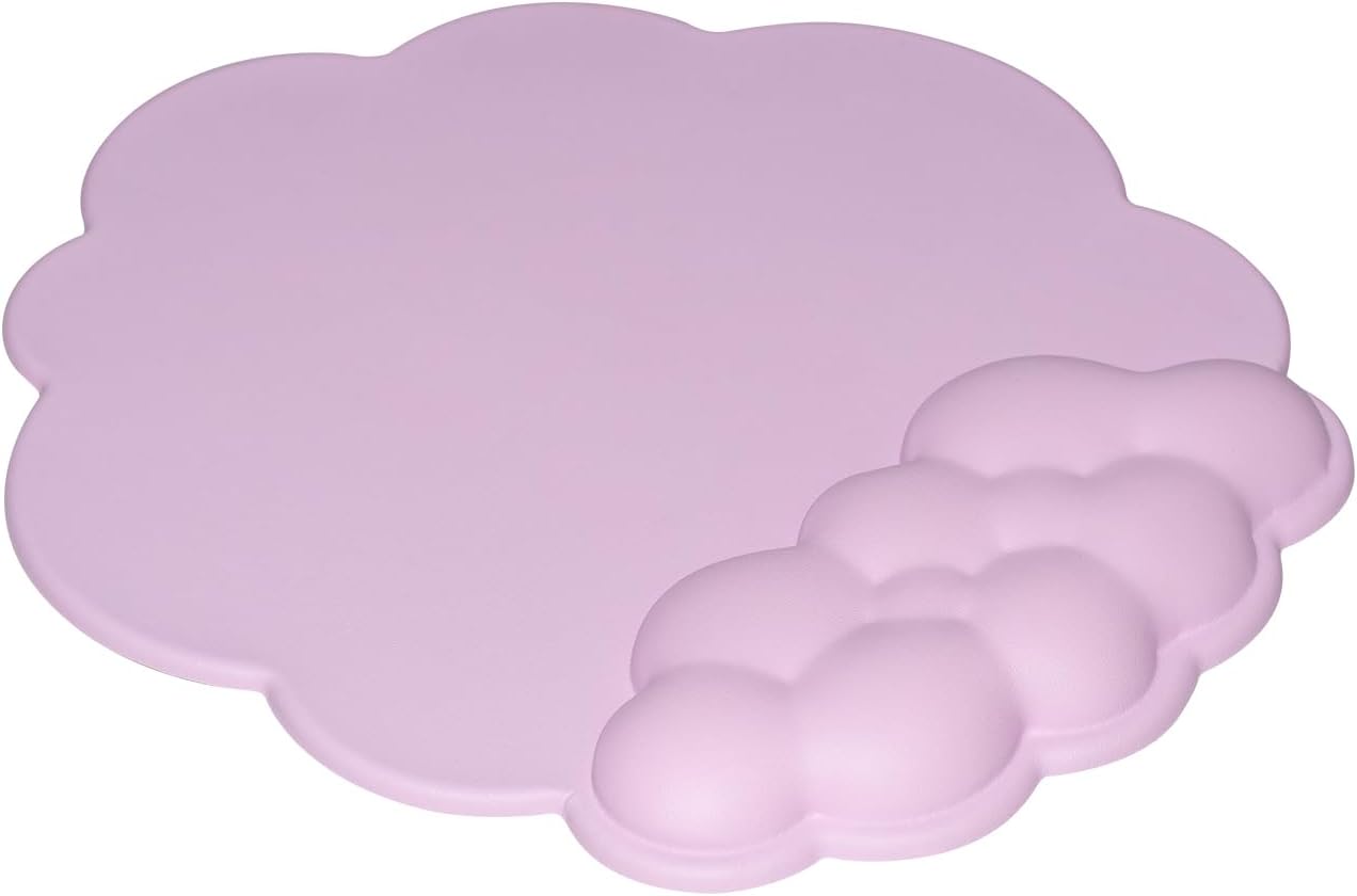 Mouse pad - Mouse pad with wrist rest - Ergonomic mouse pad - Mouse pad with leather surface, suitable for computers, laptops, office, home and travel, with non-slip bottom - Image 2