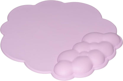 Mouse pad - Mouse pad with wrist rest - Ergonomic mouse pad - Mouse pad with leather surface, suitable for computers, laptops, office, home and travel, with non-slip bottom - Image 2