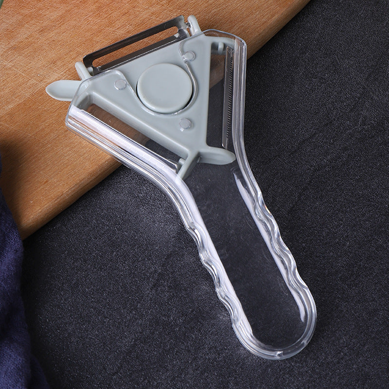Peeler - 3-in-1 peeler - Ergonomic - Can be used for peeling, grating and slicing - Blue - Image 2