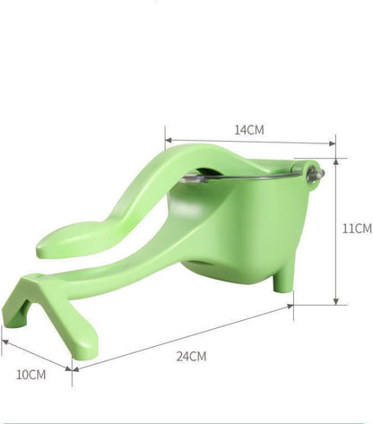 Manual Juicer - Fruit and Vegetable Juicers - Portable Multifunctional Lemon and Orange Juicer for Home Use - High Efficiency Juicing Appliance - Light Green - Image 4