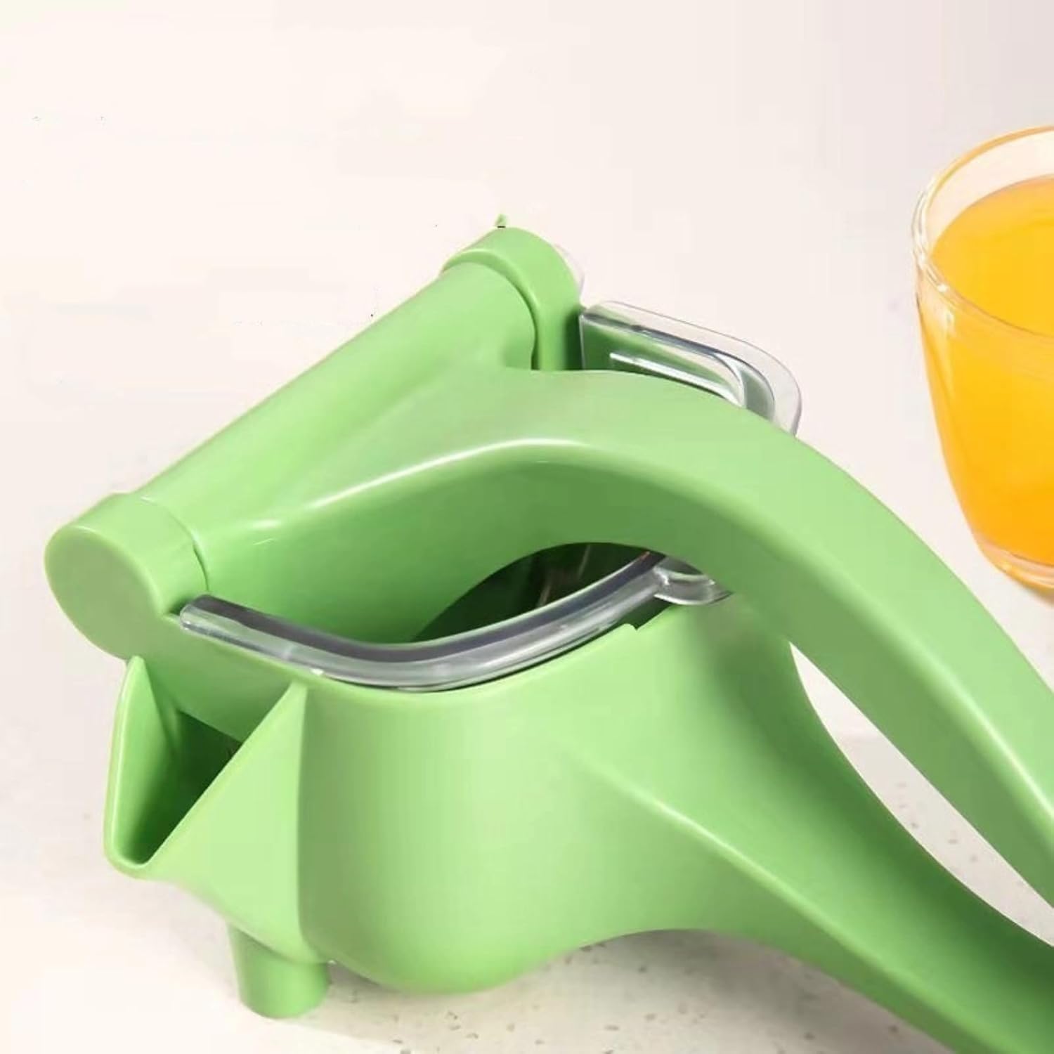 Manual Juicer - Fruit and Vegetable Juicers - Portable Multifunctional Lemon and Orange Juicer for Home Use - High Efficiency Juicing Appliance - Light Green - Image 5