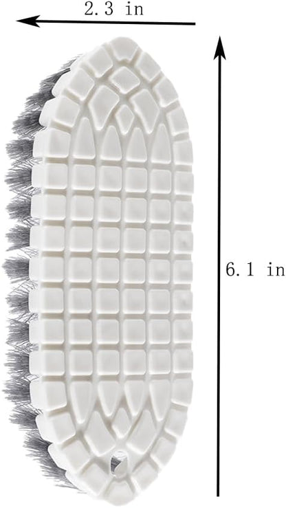 Brush - Multifunctional cleaning brush - Sturdy hand brush with stiff bristles - Multiple flexible brush heads - Suitable for cleaning bathtubs, kitchens, faucets and corners - Set of 2 - Image 5