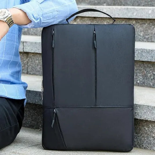 Laptop Case - Suitable for 13/14/15.6 inches - Zippered Laptop Case - Laptop Sleeve - Waterproof Oxford Cloth - Scratch and Wear Resistant, Easy to Carry - Black - Image 3