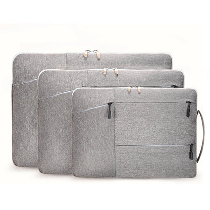 Laptop Case - Suitable for 13/14/15.6 inches - Zippered Laptop Case - Laptop Sleeve - Waterproof Oxford Cloth - Scratch and Wear Resistant, Easy to Carry - Gray - Image 7