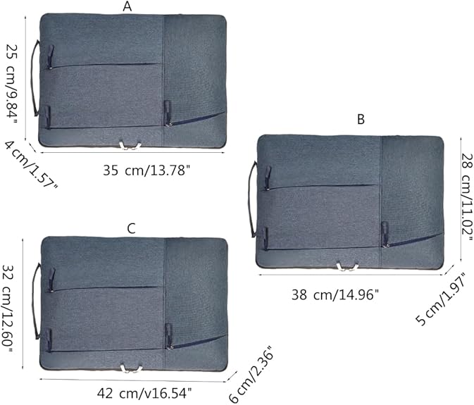 Laptop Case - Suitable for 13/14/15.6 inches - Zippered Laptop Case - Laptop Sleeve - Waterproof Oxford Cloth - Scratch and Wear Resistant, Easy to Carry - Pink - Image 5