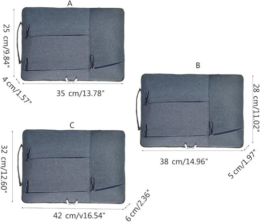 Laptop Case - Suitable for 13/14/15.6 inches - Zippered Laptop Case - Laptop Sleeve - Waterproof Oxford Cloth - Scratch and Wear Resistant, Easy to Carry - Pink - Image 5
