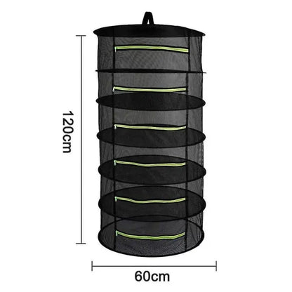 Drying Net, Foldable Mesh Hydroponic Drying Rack Drying Net for Herbs - Image 4