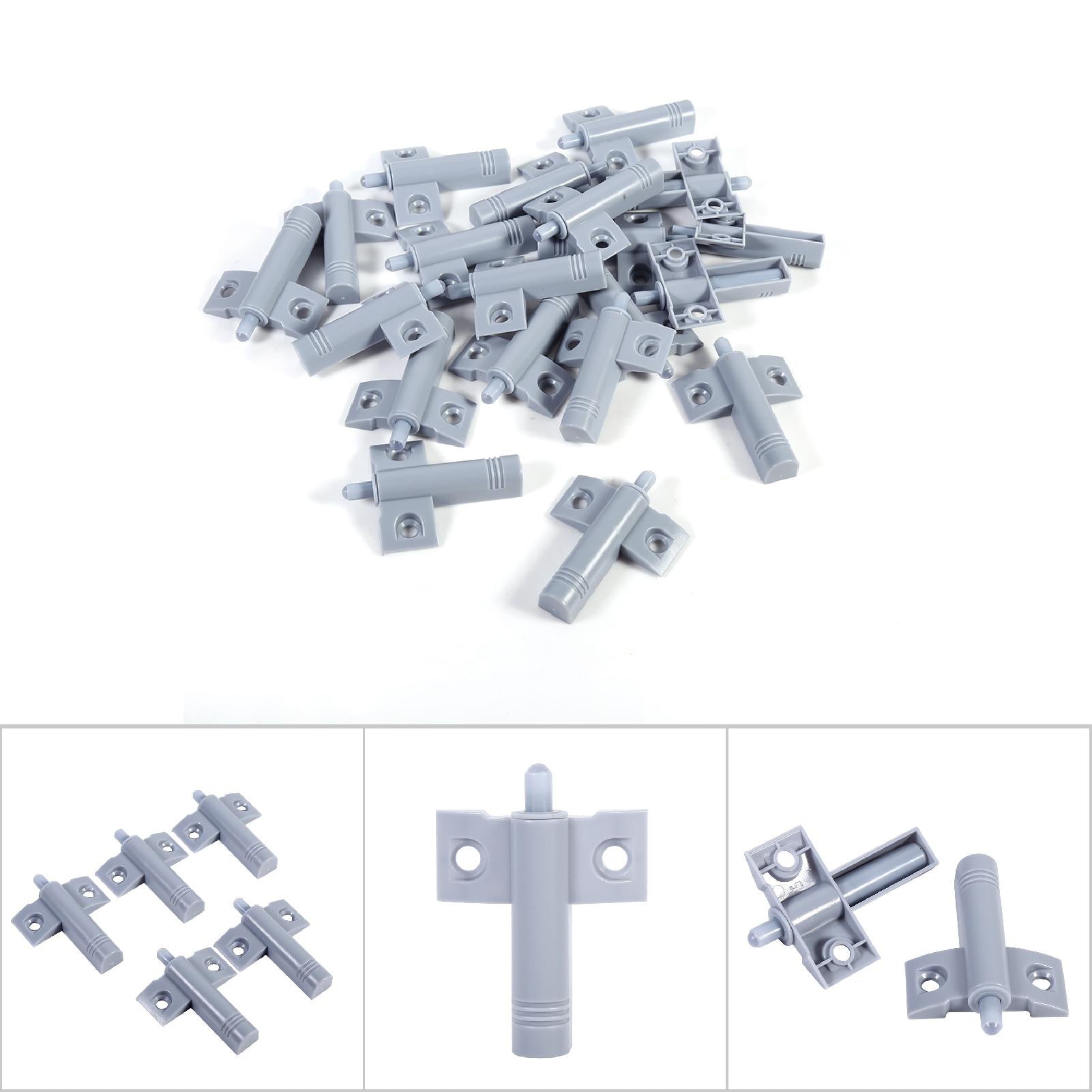 20pcs/pack Kitchen Door Stop Drawer Soft Quiet Closing Damper Buffers Grey/White - Image 6