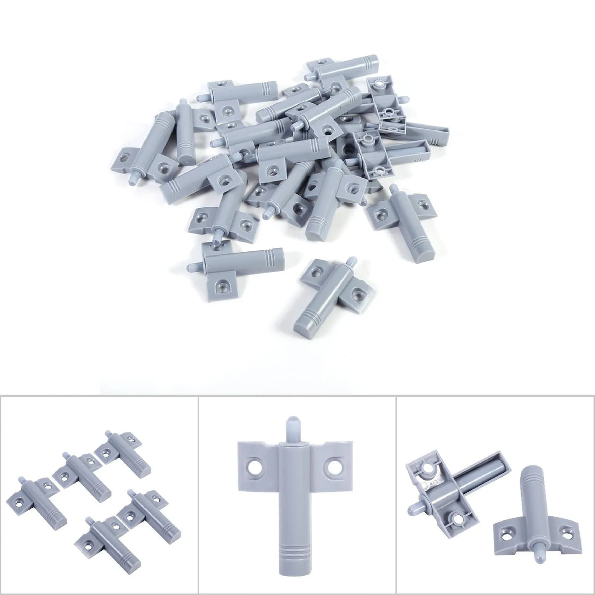20pcs/pack Kitchen Door Stop Drawer Soft Quiet Closing Damper Buffers Grey/White - Image 6