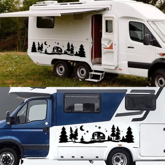 Tree Forest Vinyl Body Decal Sticker for SUV RV Van Caravan Off - Image 2