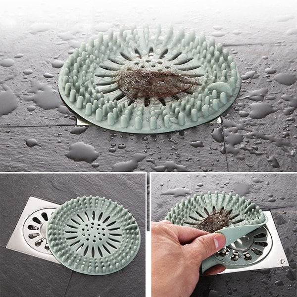 5-pack drain hair catcher, silicone hair stopper Bathtub drain filter, cover Hair trap, hair catcher_max - Image 5