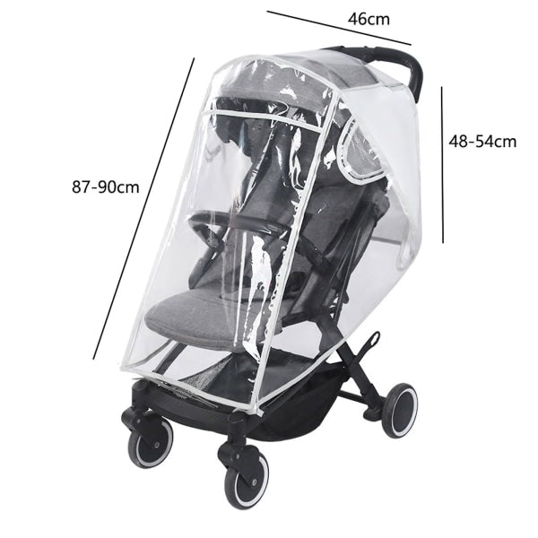 Universal Rain Cover for Strollers Protect Against Cover Snow Fo B - Image 4