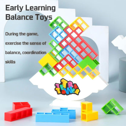 48 pcs Tetra Tower Balance Stacking Block Game, 100% New - Image 2