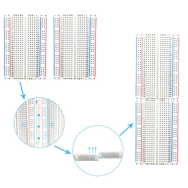Breadboard/Mini Breadboard/Experiment Board 400 holes long - Image 4