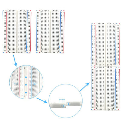 Breadboard/Mini Breadboard/Experiment Board 400 holes long - Image 4