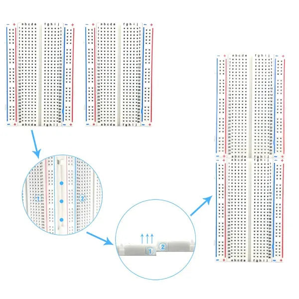 Breadboard/Mini Breadboard/Experiment Board 400 holes long - Image 4