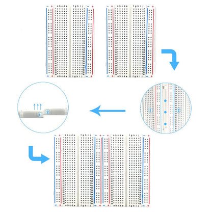 Breadboard/Mini Breadboard/Experiment Board 400 holes long - Image 5