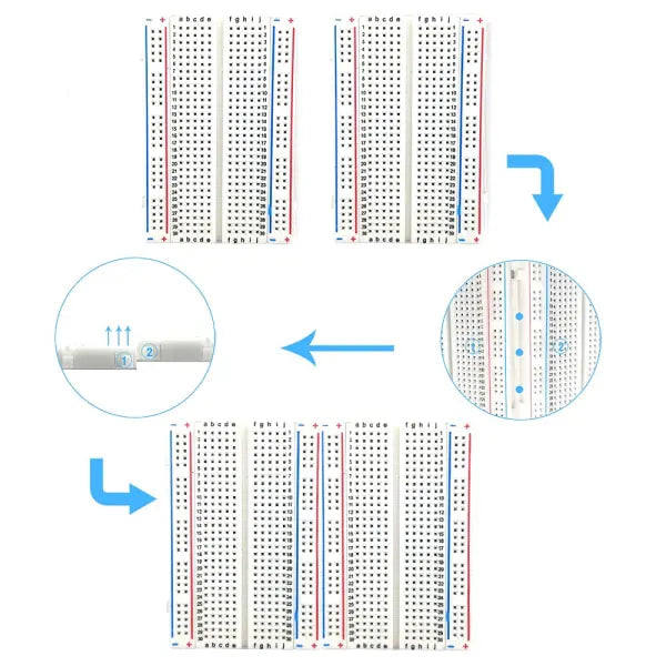 Breadboard/Mini Breadboard/Experiment Board 400 holes long - Image 5