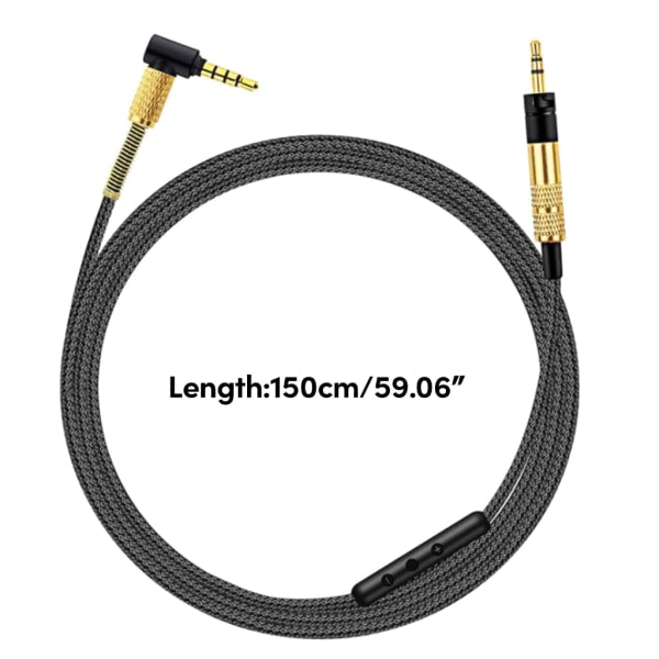 2.5mm to 3.5mm Headphone Cable for Momentum Over Ear 1/2/3 Headphone Cord Durable Wire with Volume Control and Microphone - Image 5