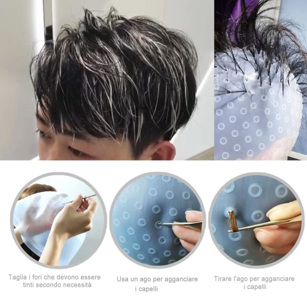Hair Curl Cap - Hair Curls - Silicone - Hair Color - Image 3