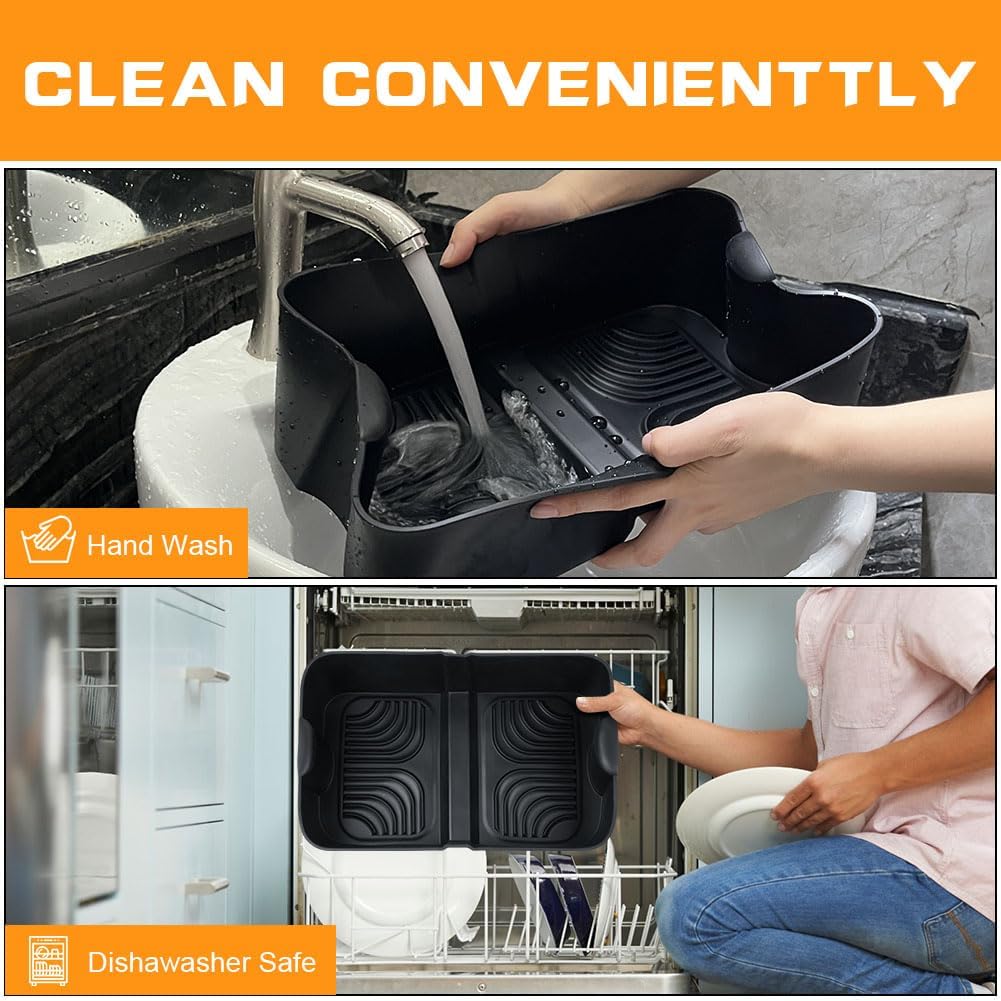 Silicone Molds for Air Fryer, Ninja Flex Drawer Air Fryer, Reusable for 10.4L - Image 6