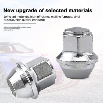 Aluminum Wheel Nuts. M12 X 1.5 Conical 19mm Hex Replacement for Ford Alloy Wheels (Silver) - Image 3