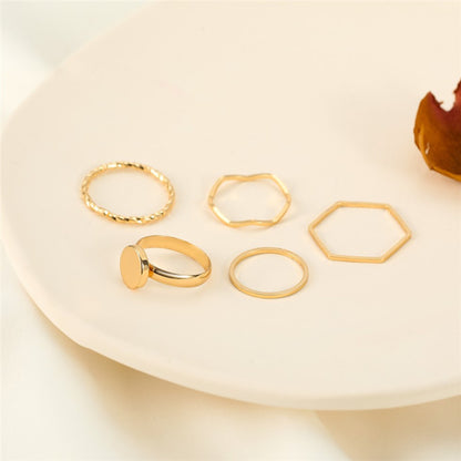 Fashion women's ring open ring led ring little finger ring set Amazon ZCR015 - Image 3