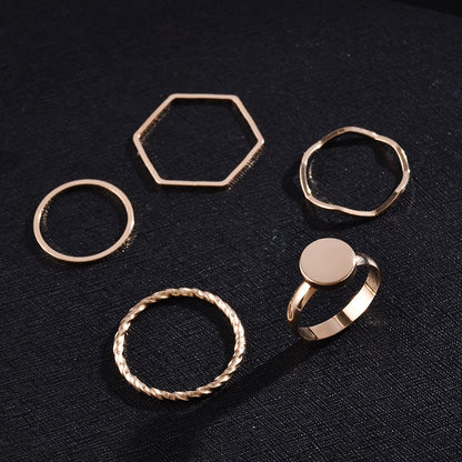Fashion women's ring open ring led ring little finger ring set Amazon ZCR015 - Image 4