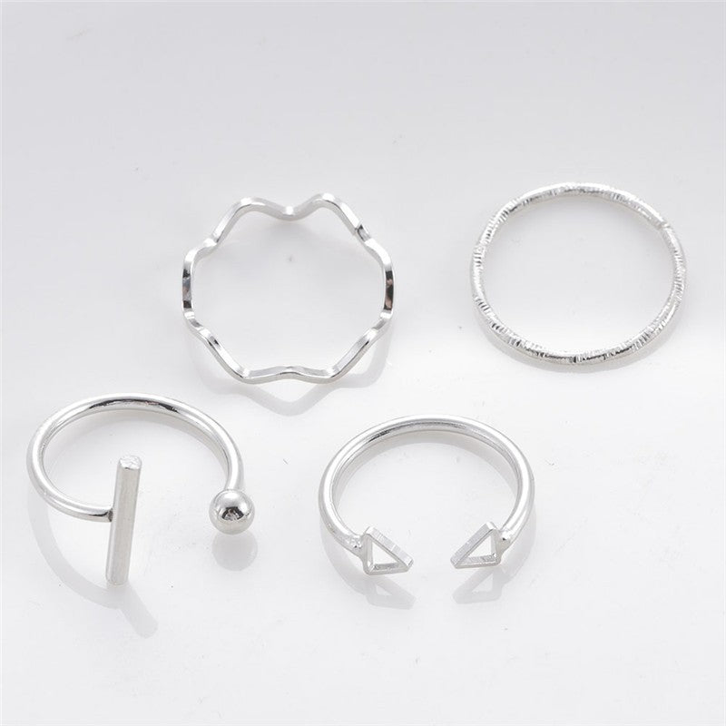 Fashion women's ring open ring led ring little finger ring set Amazon ZCR015 - Image 7