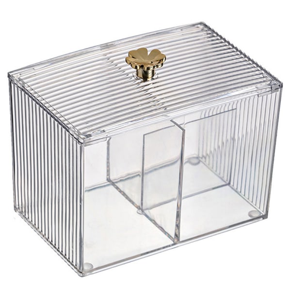 Makeup Storage Organizer Bathroom Jar Cotton Swabs Storage - Image 5