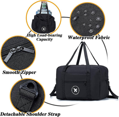 Cabin Bag 40x20x25 cm for Ryanair Approved Size Foldable Travel Bag Duffel Bag Under Seat Luggage Holder-Xin - Image 5