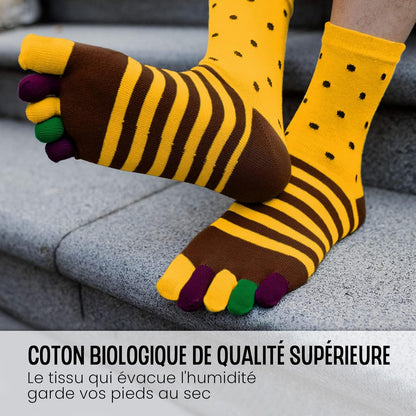 Men's 5 Finger Socks with Split Toe Socks, Sports Five Finger Socks for Men - Image 4