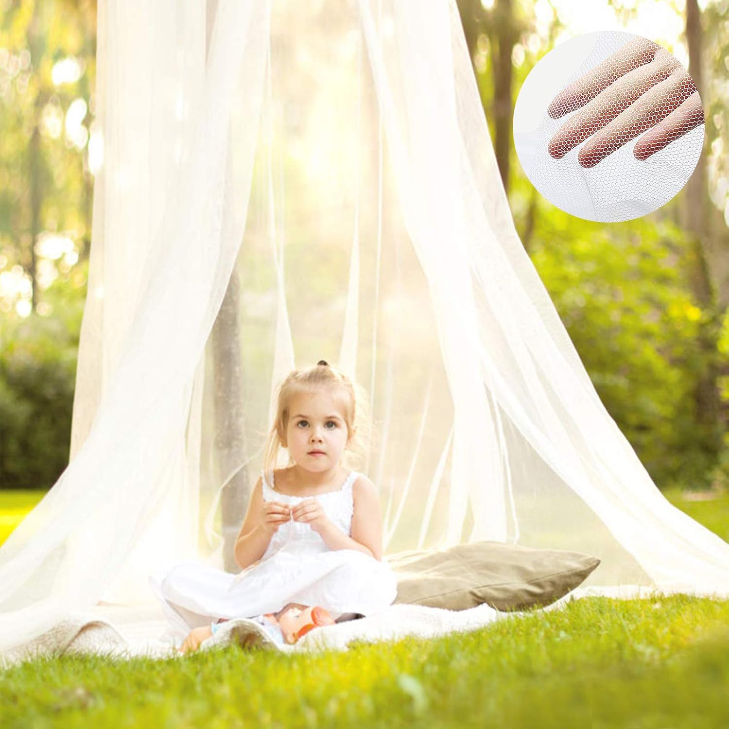 Bed canopy, bed canopy, single/double bed mosquito net, bed canopy adult/girl/baby/child mosquito net - Image 4