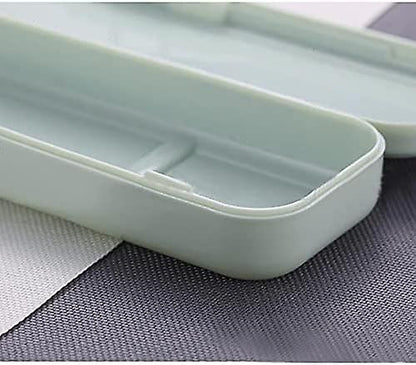Portable Cutlery Box - Set of 3, Perfect for Camping, Traveling and More (Multicolor) - Image 2
