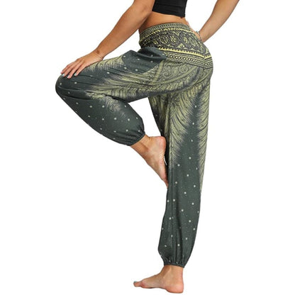 Women's Printed Sports Pants with Relaxed Bloomers_max - Image 2