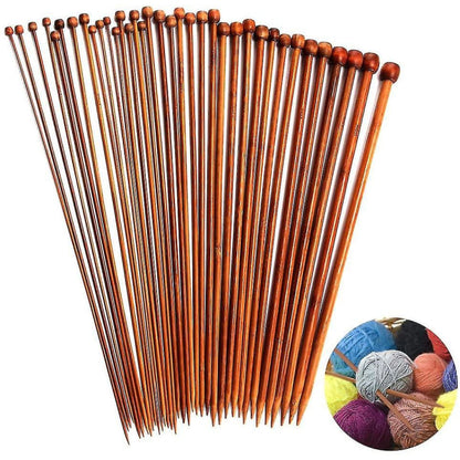 Bamboo Chopsticks Set Single Pointed Carbonated 2mm-10mm 36pcs