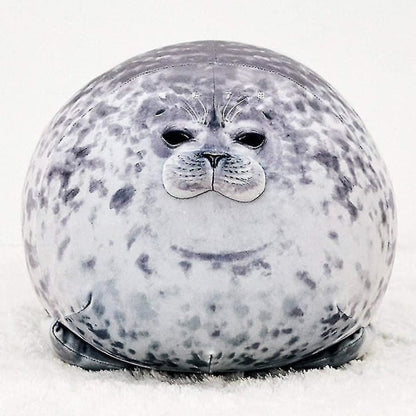 60cm seal pillow, chubby blob seal pillow Cute seal stuffed animal cotton plush toy Pillow Co - Image 4