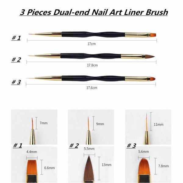 2pcs Polygel Brush and Picker with Double Ends, 2 in 1 Design Polygel_max - Image 2