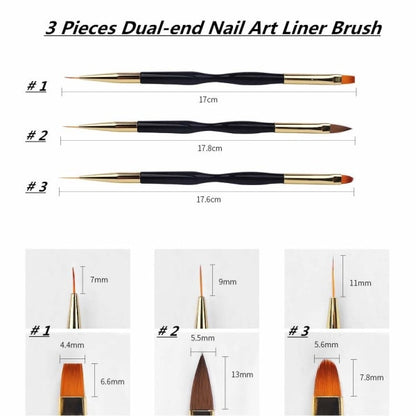 2pcs Polygel Brush and Picker with Double Ends, 2 in 1 Design Polygel_max - Image 2